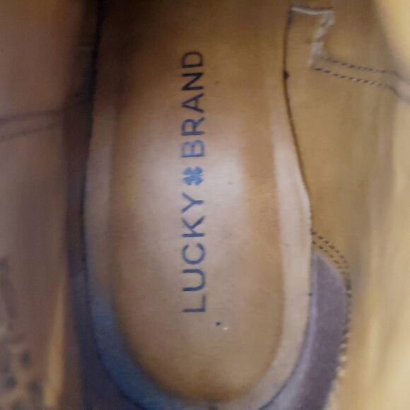 Lucky Brand Basel Toffee Color Booties Size 8M - Picture 3 of 10